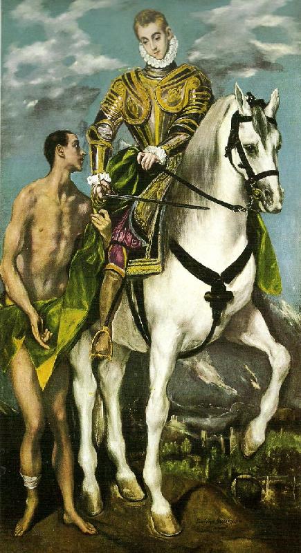 El Greco st. martin and the beggar Germany oil painting art